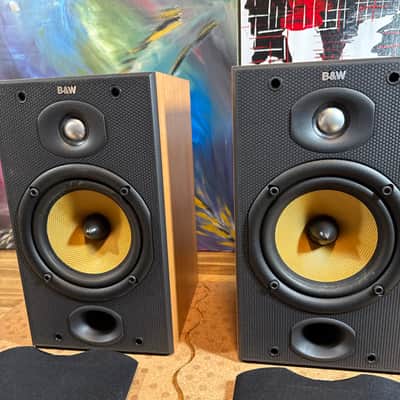 bowers wilkins Bookshelf speakers DM601 S2 Made In England Cherry Audiophile B&W image 6
