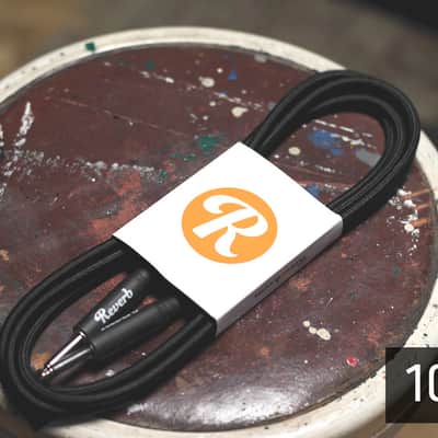 Reverb 10-foot 1/4" Guitar Cable Black image 3