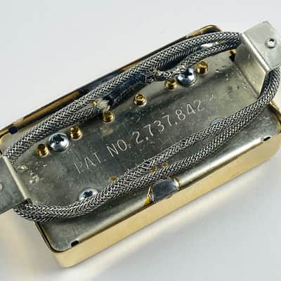 Gibson Patent Stamped Bridge Pickup 70s Gold image 4