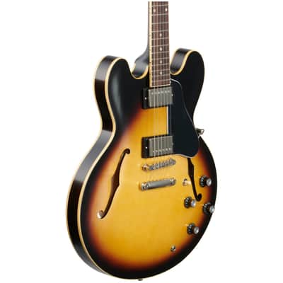 Gibson ES-335 Dot Satin Electric Guitar, Vintage Burst image 3
