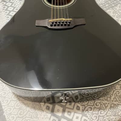 Takamine GD30CE-12 BLK G30 Series 12-String Dreadnought Cutaway Acoustic/Electric Guitar 2010s Gloss Black image 3