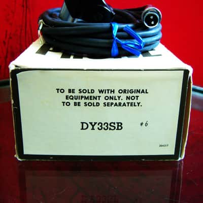 Vintage NOS 1970's Shure DY33SB / 533SB dynamic microphone Low Z Satin Chrome w accessories # 2 image 3