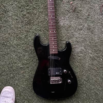 Charvette by Charvel Model 100 Black 1990s Reverse Headstock image 4