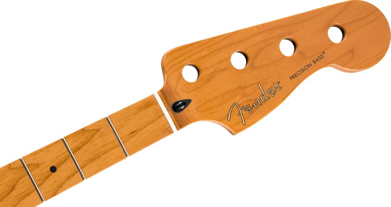 Genuine Fender Roasted Maple Precision Bass Neck 9.5" Maple C Shape 099-0802-920 image 1