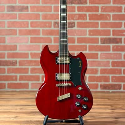 Guild Polara Deluxe Electric Guitar - Cherry Red image 1