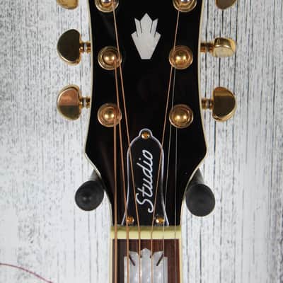 Epiphone J-200 EC Studio Jumbo Body Acoustic Electric Guitar Black Finish image 12