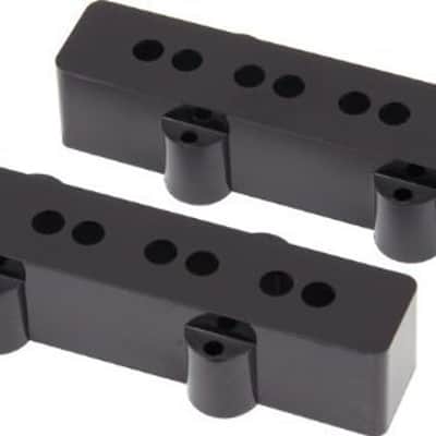 Genuine Fender USA/American Reissue Jazz J Bass Pickup Covers - Black, Set of 2 image 5