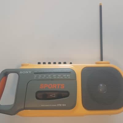 Sony CFM-104 Late 80's,90's  - Yellow sport. imagen 1