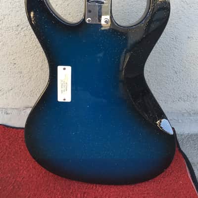 Danelectro Danoblaster Bass in Blue Burst Sparkle image 5