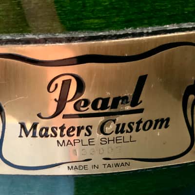 Pearl 12’’x9’’ Pearl masters custom maple shell 1996 - Emerald mist image 8