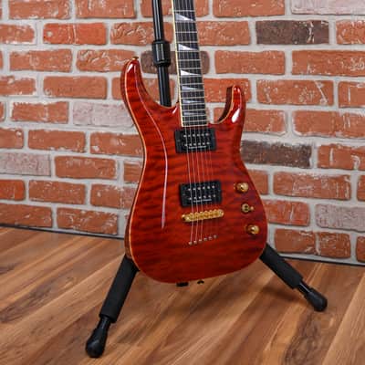 Immagine Jackson USA Custom Shop SLATQ-H MAH Archtop Soloist Quilted Maple Top Violin Brown 2005 w/OHSC - 3