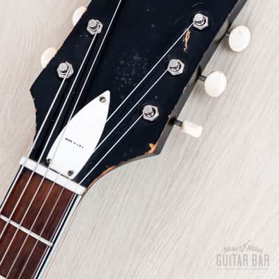 1966 Harmony Meteor H70 Vintage Guitar Sunburst w/ Maple Top & DeArmond Gold Foils image 4