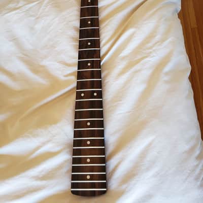 $575 Warmoth Deluxe 5 in line Jazz Bass neck in Rosewood - Ziricote fretboard plus Gotoh GB7 tuners image 2