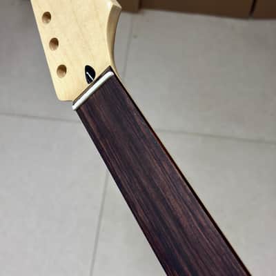 AAAA 6 String Rosewood Fretless Natural wood color Maple Electric guitar neck image 1
