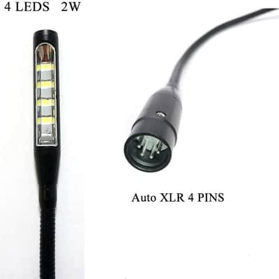 24 Inch LED Lamp XLR 4Pin DJ Gooseneck Lamp for Mixer with 4-Pin XLR Connection (XLR 4Pin Port) image 3
