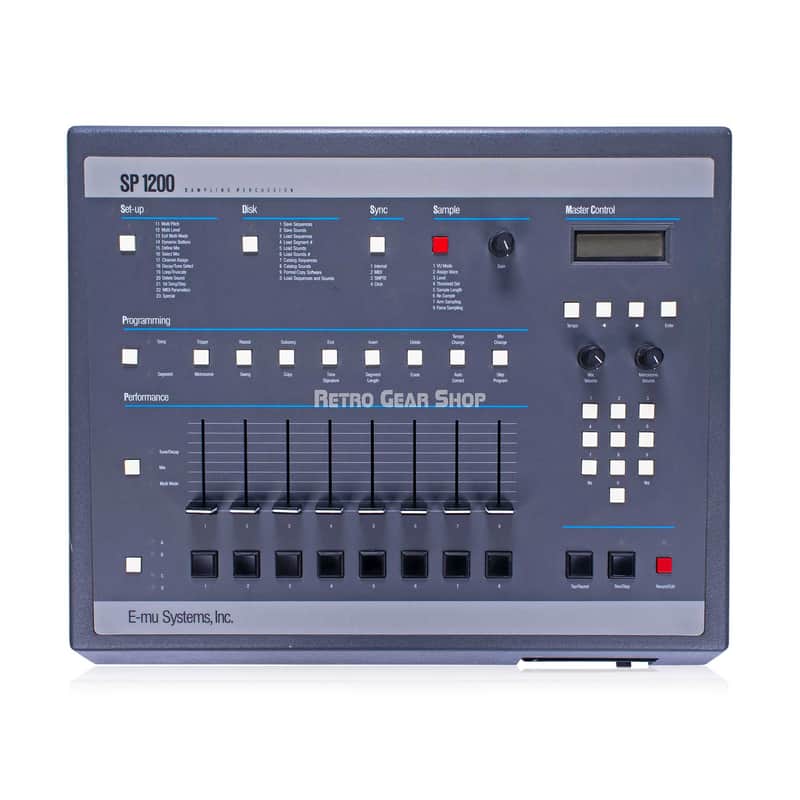 E-mu Systems SP-1200 Model 7030 Original Vintage Gray Sampling Drum Machine Emu SP1200 image 1