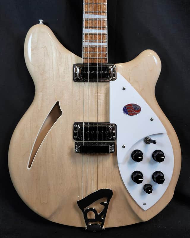 Rickenbacker 360 Maple Glo Semi-Hollow Guitar, 21 Fret, Gotoh Tuners, Rosewood FB, Stereo, HSC image 1
