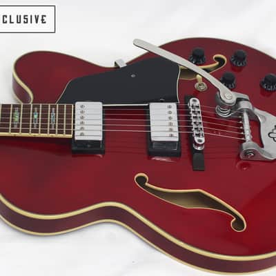 Ibanez AFS75T-TCD Artcore Transparent Cherry Red image 5