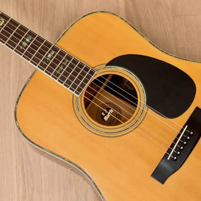 1970s Morris W-50 Vintage Dreadnought Acoustic Guitar, Spruce & Rosewood w/ Case, Japan image 8
