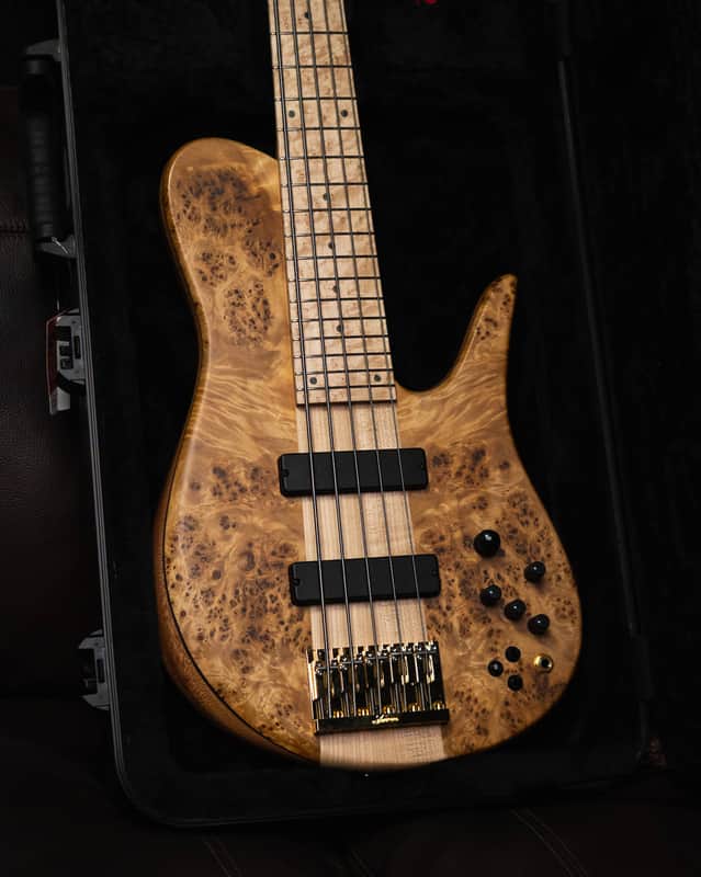 Fodera Imperial 5 Elite Poplar Burl End-2023 (10.5 lbs) image 1