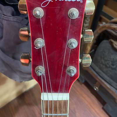 2008 Jay Turser JTAC-43 transparent red acoustic image 2