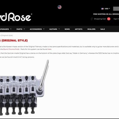 Floyd Rose Original Style Tremolo System FRT - 1000 Gold | Locking Nut Included | DHL Express Delivery Included | image 14