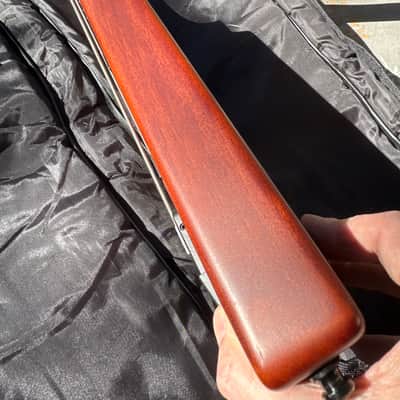 Lefty Hohner Professional B2AV WALNUT 5-string Headless Bass, Officially Licensed by Steinberger, NECK-THRU California Maple construction, with Warwick Rockbag image 8