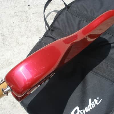 1997 Fender California Series Precision Bass Special USA - Candy Apple Red w Gold Guard - Clean! image 8