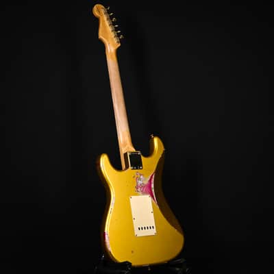 Fender Custom Shop 1962 Stratocaster w/ Gold Hardware Heavy Relic- Frost Gold / Pink Paisley 2024 (R139235) image 16