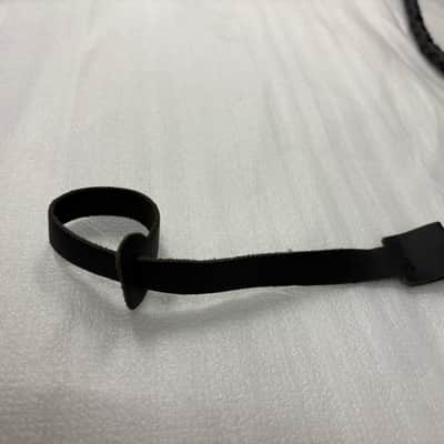 Black Braided Leather Mandolin Strap - FIRE SALE image 6