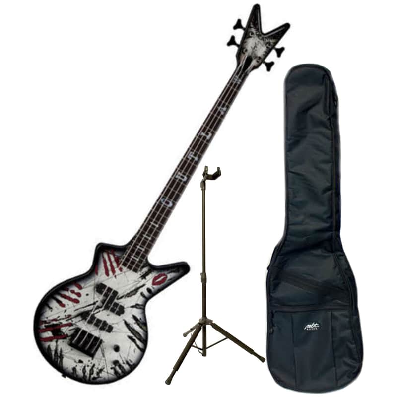 Dean CADI BVB Black Veil Brides Ashley Purdy Bass Bundle w/Bag