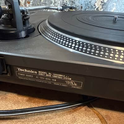 technics sl-1200mk2 Direct Drive turntable Black Dj Audiophile image 10