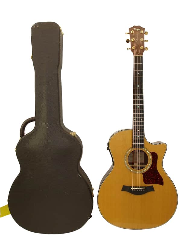 1999 Taylor 714-BCE 25th Anniversary Grand Auditorium Cutaway Acoustic Electric Guitar w/ Case image 1