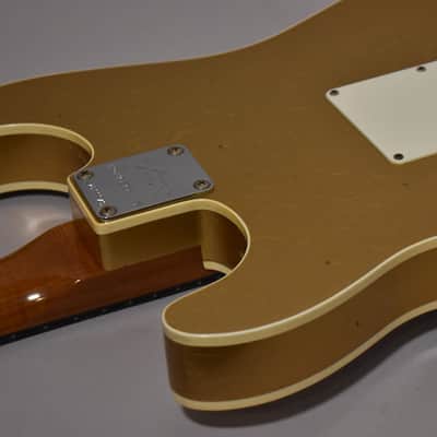 2021 Fender Custom Shop LTD GC Double Bound Stratocaster Journeyman Relic Aztec Gold w/OHSC image 13