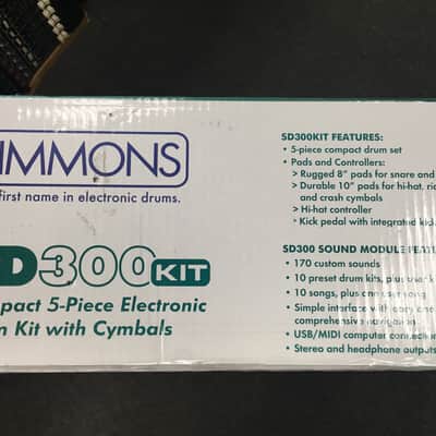Simmons SD300 KIT Compact 5 Piece Electronic Drum Kit with Cymbals image 2