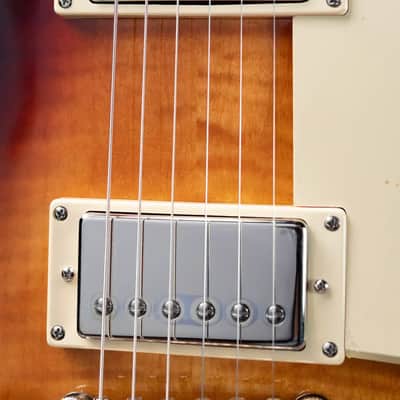 Epiphone Les Paul Standard 50s Figured Electric Guitar - Bourbon Burst with Gig Bag image 14