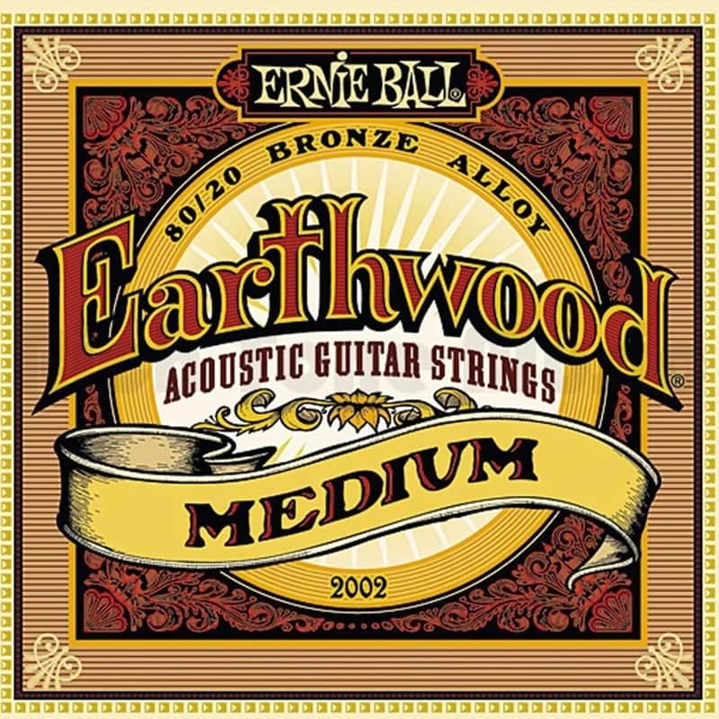Ernie Ball Earthwood 80/20 Bronze Acoustic Guitar Strings, Medium, 13-56 image 1