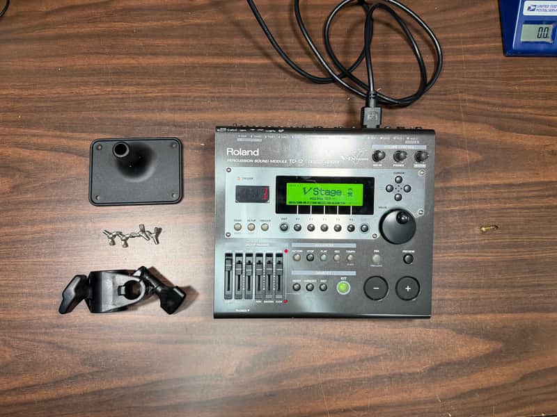 Roland TD-12 V-Drum Sound Module w/Mount, Clamp,  & Power Cable - CY93338