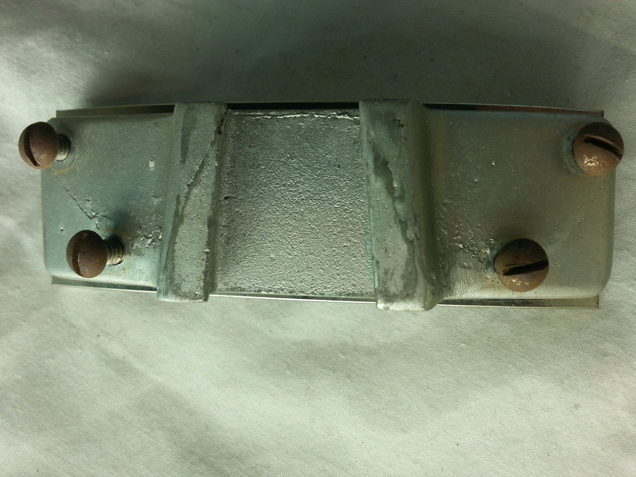 Leedy Tom Drum 4-Hole Mount Clip-Arm Holder Vintage 30s Elkhart,IN USA Aluminum — main photograph