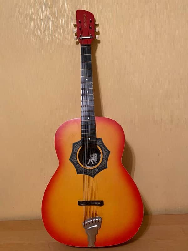 Orfeus Plovdiv Acoustic Guitar Bulgarian Orpheus 6 String Vintage image 1