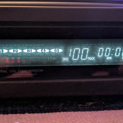 Technics 5 CD Changer Rotation Deck Carousel Player SL-PC705 1991 - Black image 3