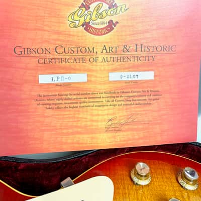 Gibson Les Paul Standard Reissue 1960 Custom Shop 2002 Cherry Burst image 23