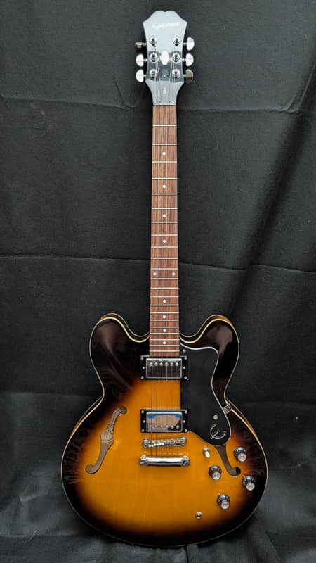 2005 Epiphone DOT Semi Hollow Electric, Vintage Sunburst image 1