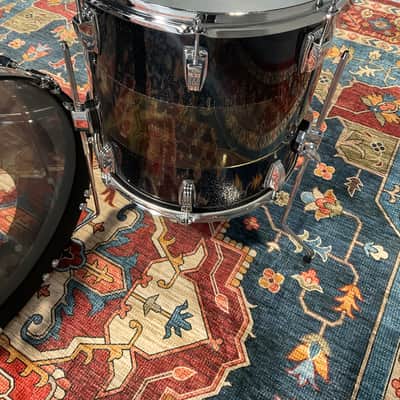 Ludwig 50th Anniversary Vistalite 3-Piece Drum Set - Black Sparkle Smoke image 13