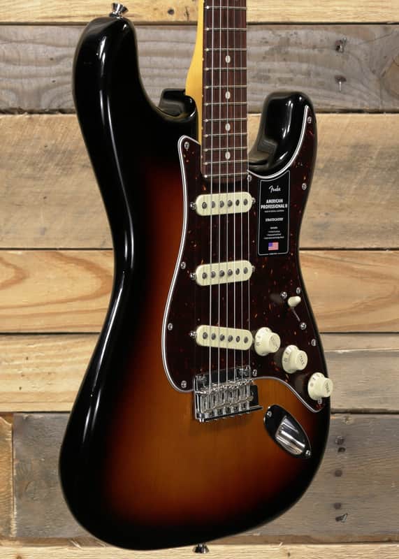 Fender American Professional II Stratocaster Electric Guitar 3-Color Sunburst w/ Case & Rosewood Fretboard image 1
