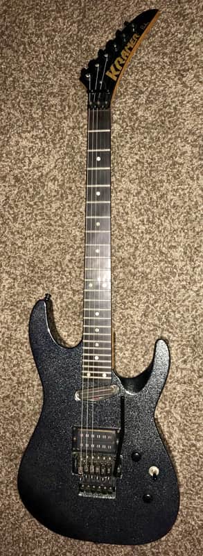 Vintage 1990 Kramer Proaxe standard electric guitar similar to nightswan image 1