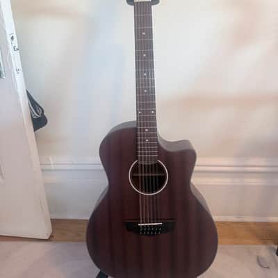 D'Angelico Premier Fulton LS 12-String Grand Auditorium 2020 - Mahogany Satin image 1