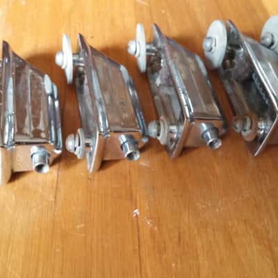 Rogers SWIVOMATIC 4 Bass Drum Beavertail LUGS 1960'S Cleveland SPRING INSERTS FELTS NO TARIFFS image 18