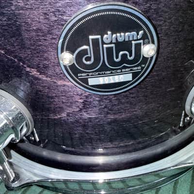 DW Performance Series 8x10" Rack Tom 2010 - Present - Ebony Stain image 5