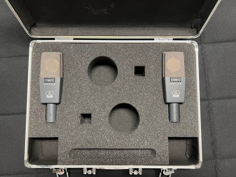 AKG C414 XLII/ST Stereo Matched Pair 2010s - Black image 1